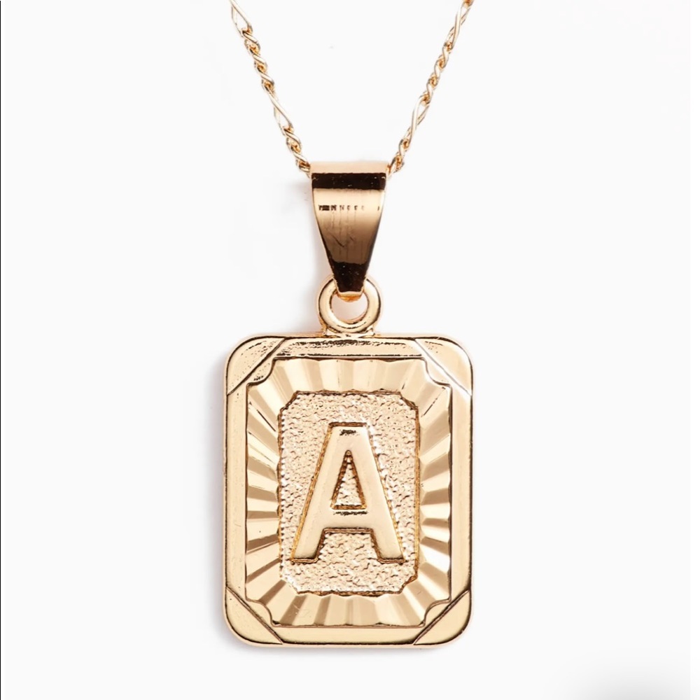 Initial Pendant Necklace “A” LIKE NEW WORN ONCE